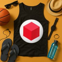 Red Cube Next Level Tank Top