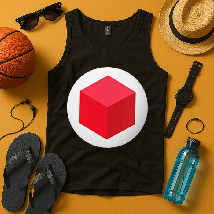 Red Cube Next Level Tank Top