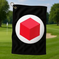 Red Cube Next Level Golf Towel