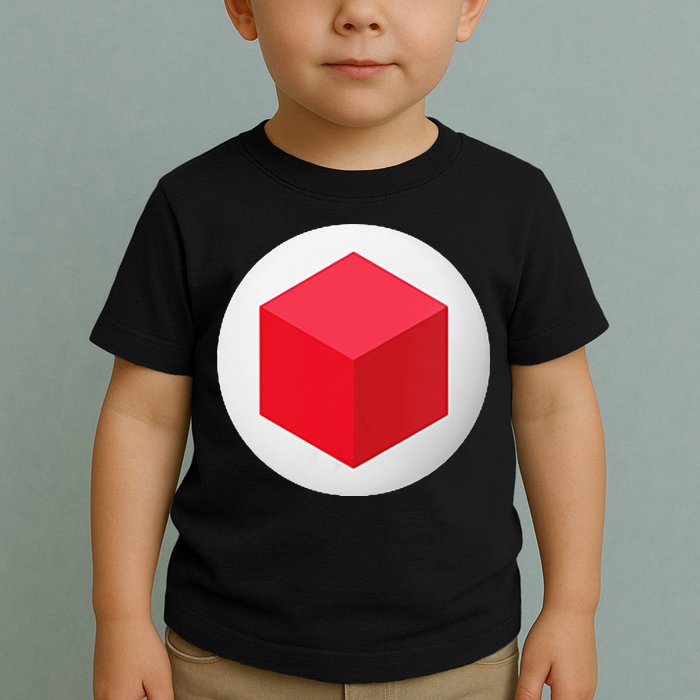 Red Cube Next Level Toddler T-Shirt