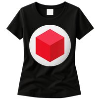 Red Cube Next Level Womens T-Shirt