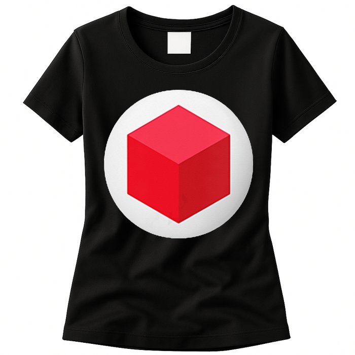 Red Cube Next Level Womens T-Shirt