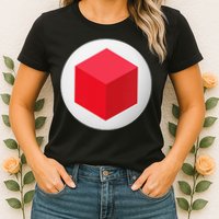 Red Cube Next Level Womens T-Shirt