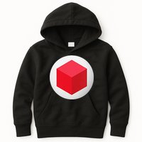 Red Cube Next Level Kids Hoodie