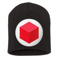 Red Cube Next Level Short Acrylic Beanie