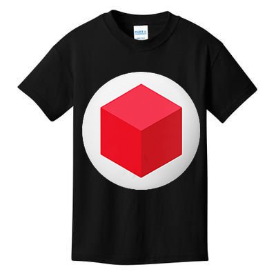 Red Cube Next Level Kids T-Shirt