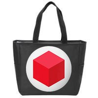 Red Cube Next Level Zip Tote Bag