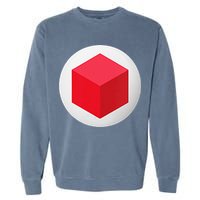 Red Cube Next Level Garment-Dyed Sweatshirt