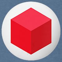 Red Cube Next Level Garment-Dyed Sweatshirt