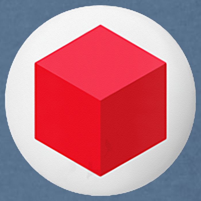 Red Cube Next Level Garment-Dyed Sweatshirt