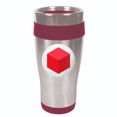 Red Cube Next Level 16oz Travel Tumbler
