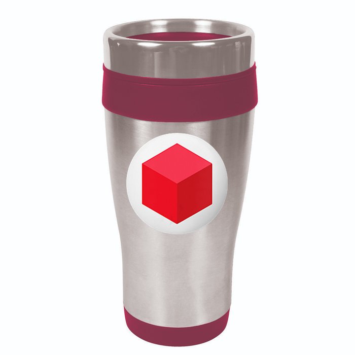 Red Cube Next Level 16oz Travel Tumbler