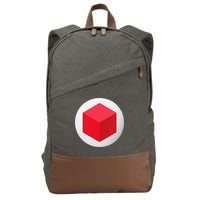 Red Cube Next Level Cotton Canvas Backpack