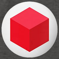 Red Cube Next Level Vector Backpack