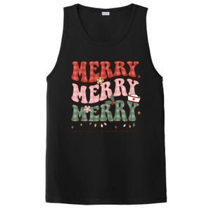 Retro Christmas Nurse Merry Emergency Room Er Nurse Nursing Cute Gift PosiCharge Competitor Tank