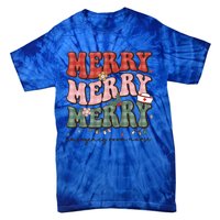 Retro Christmas Nurse Merry Emergency Room Er Nurse Nursing Cute Gift Tie-Dye T-Shirt