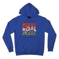 Retro Christmas Nurse Merry Emergency Room Er Nurse Nursing Cute Gift Tall Hoodie