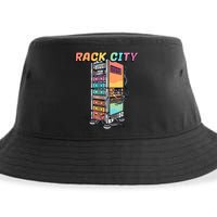 Rack City Network Server Rack Network Engineer Homelab Sustainable Bucket Hat