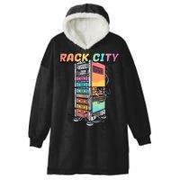 Rack City Network Server Rack Network Engineer Homelab Hooded Wearable Blanket
