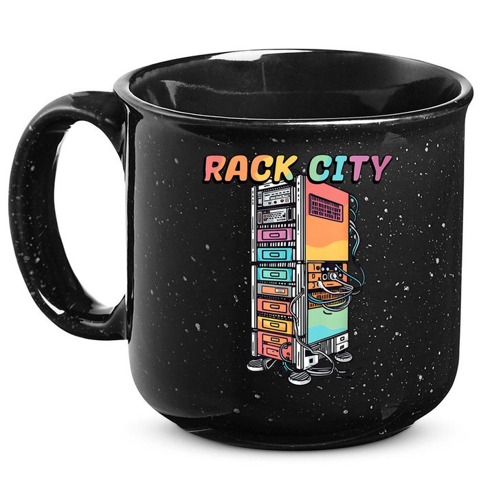 Rack City Network Server Rack Network Engineer Homelab 15oz Campfire Ceramic Mug
