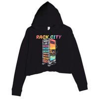 Rack City Network Server Rack Network Engineer Homelab Crop Fleece Hoodie