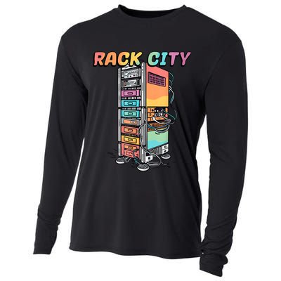 Rack City Network Server Rack Network Engineer Homelab Cooling Performance Long Sleeve Crew