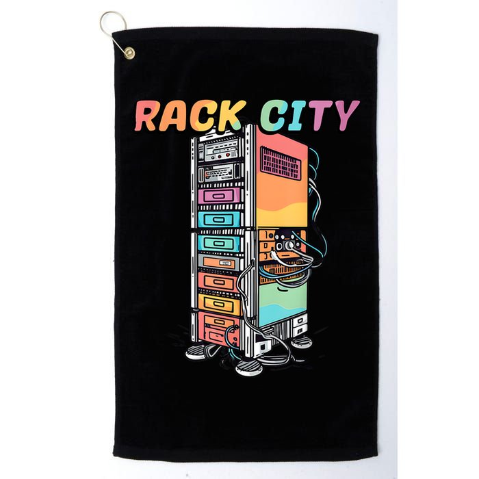 Rack City Network Server Rack Network Engineer Homelab Golf Towel