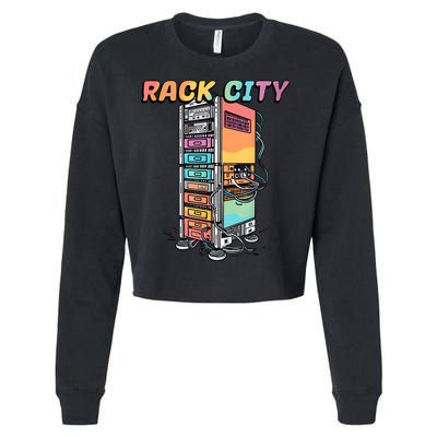 Rack City Network Server Rack Network Engineer Homelab Cropped Pullover Crew