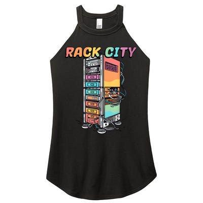 Rack City Network Server Rack Network Engineer Homelab Women's Perfect Tri Rocker Tank