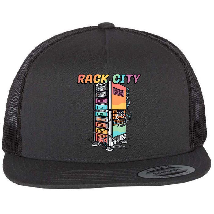 Rack City Network Server Rack Network Engineer Homelab Flatbill Hat