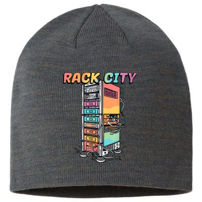 Rack City Network Server Rack Network Engineer Homelab Sustainable Beanie