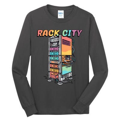 Rack City Network Server Rack Network Engineer Homelab Tall Long Sleeve T-Shirt