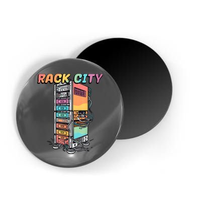 Rack City Network Server Rack Network Engineer Homelab Magnet