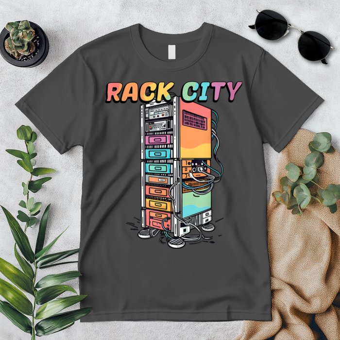 Rack City Network Server Rack Network Engineer Homelab Premium T-Shirt
