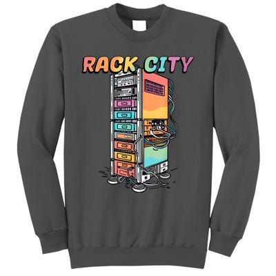 Rack City Network Server Rack Network Engineer Homelab Tall Sweatshirt