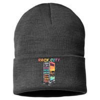Rack City Network Server Rack Network Engineer Homelab Sustainable Knit Beanie