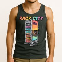 Rack City Network Server Rack Network Engineer Homelab Tank Top
