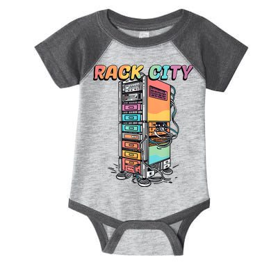 Rack City Network Server Rack Network Engineer Homelab Infant Baby Jersey Bodysuit