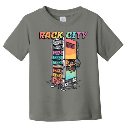 Rack City Network Server Rack Network Engineer Homelab Toddler T-Shirt