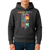 Rack City Network Server Rack Network Engineer Homelab Kids Hoodie