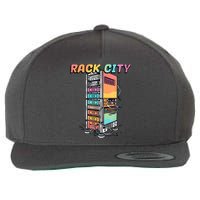 Rack City Network Server Rack Network Engineer Homelab Wool Snapback Cap