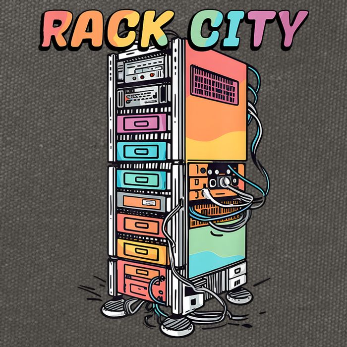 Rack City Network Server Rack Network Engineer Homelab Cotton Canvas Backpack