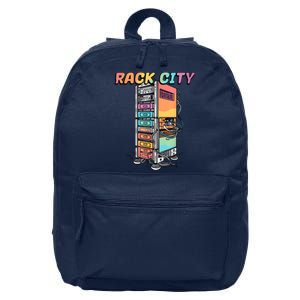 Rack City Network Server Rack Network Engineer Homelab 16 in Basic Backpack