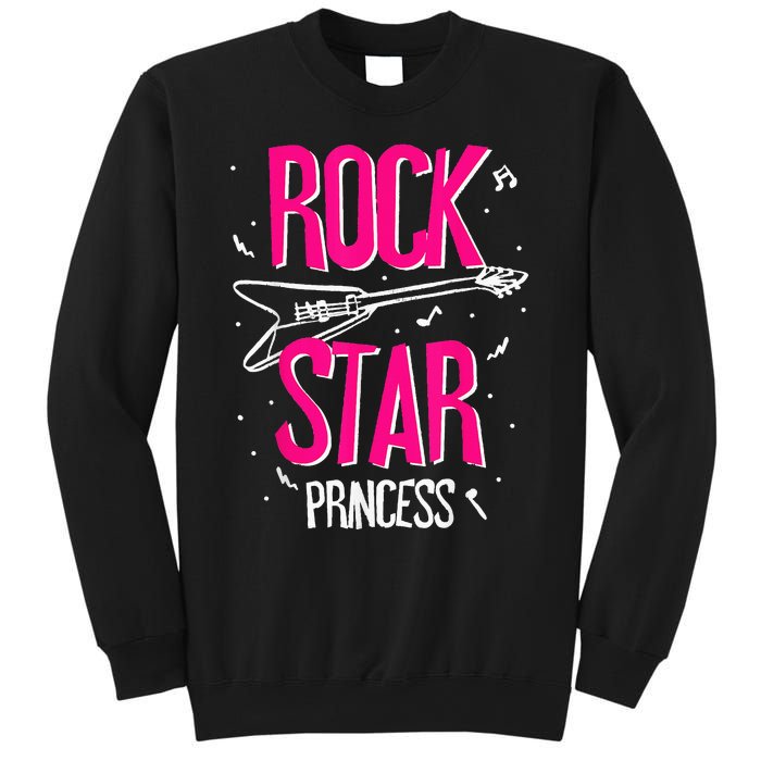 Rockstar CumpleañOs NiñA Rock Star Princesa Fiesta MúSica Sweatshirt