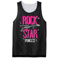 Rockstar CumpleañOs NiñA Rock Star Princesa Fiesta MúSica Mesh Reversible Basketball Jersey Tank