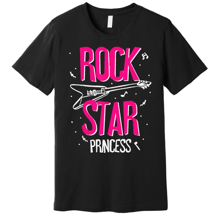 Rockstar CumpleañOs NiñA Rock Star Princesa Fiesta MúSica Premium T-Shirt