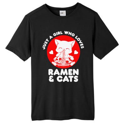 Ra Cat Neko Kawaii Anime Japanese Noodle Otaku    Tall Fusion ChromaSoft Performance T-Shirt