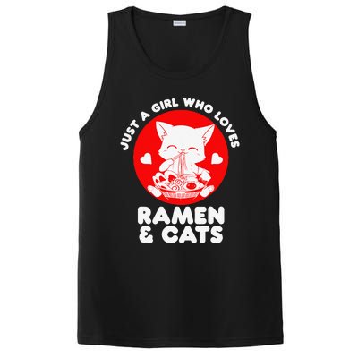 Ra Cat Neko Kawaii Anime Japanese Noodle Otaku    PosiCharge Competitor Tank