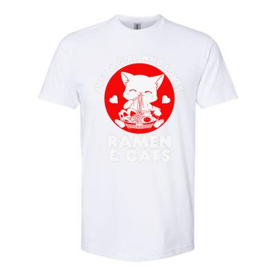 Ra Cat Neko Kawaii Anime Japanese Noodle Otaku    Softstyle CVC T-Shirt