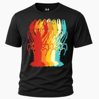 Retro Crawfish Novelty Cajun Crayfish Cooling Performance Crew T-Shirt